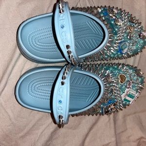 Tiffany blue custom crocs. Size 11
